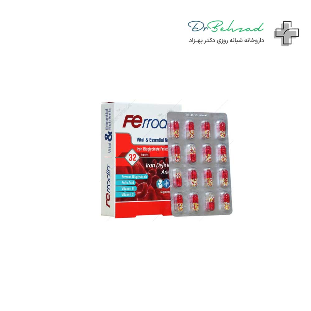 کپسول فرودین FERRODIN هولیستیکا بسته 32 عددی