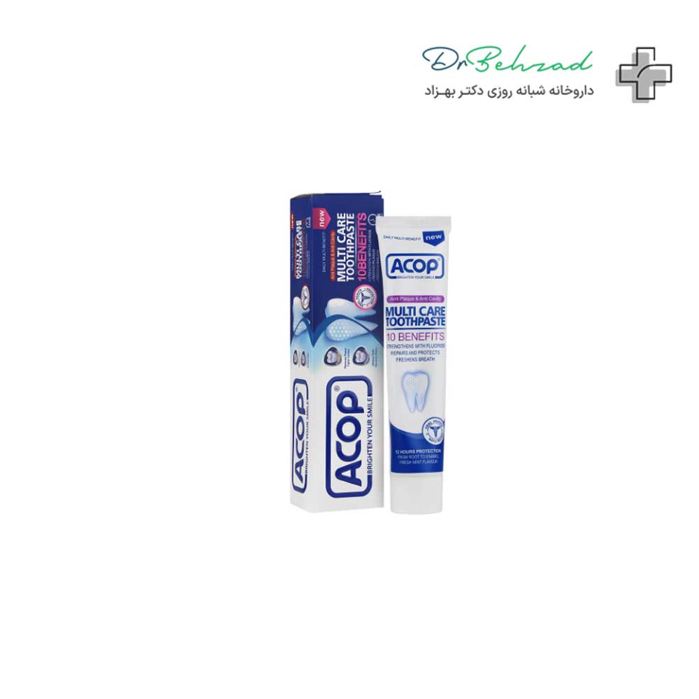 Accut-Multicare-Toothpaste,-90-ml خمیر دندان مولتی کر آکوپ حجم 90 میلی لیتر