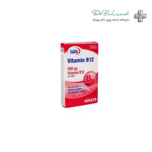 قرص یوروویتال ب12 500 میکروگرمی بسته 60 عددی
