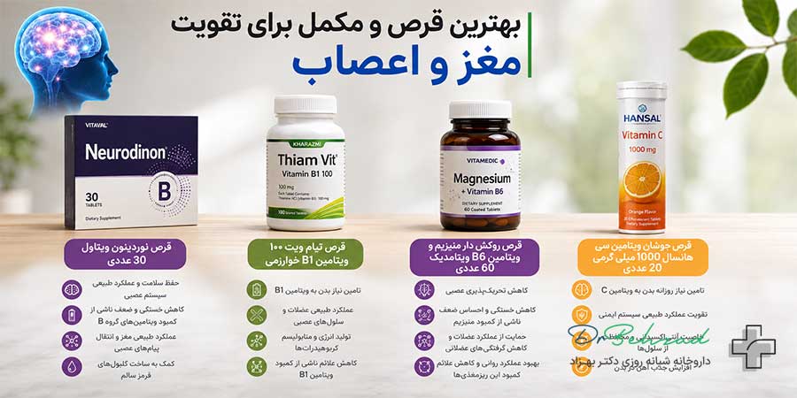 بهترین ویتامین برای اعصاب چیست؟ 21 بهترین قرص و مکمل برای تقویت مغز و اعصاب