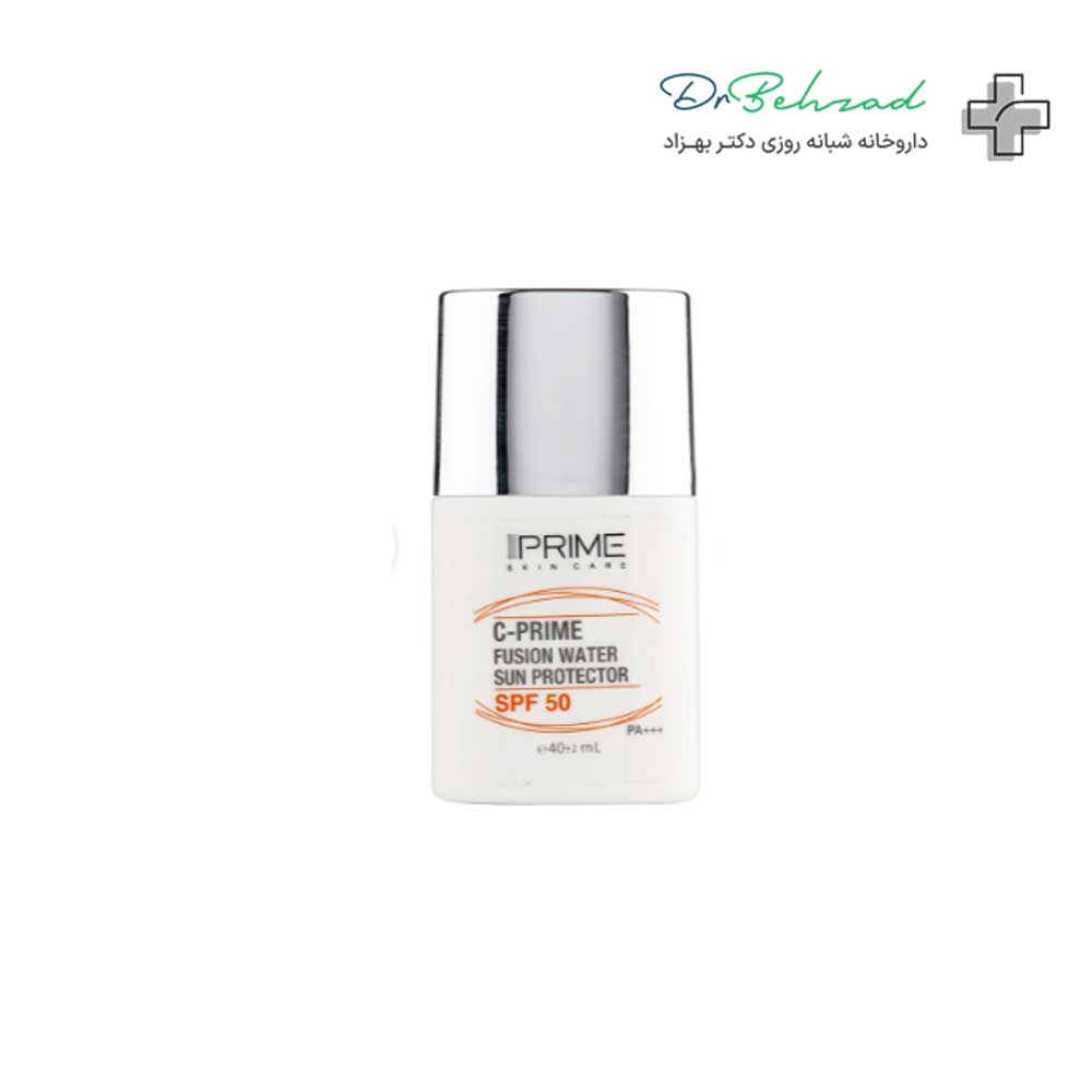 فلوئید ضد افتاب بی رنگ فیوژن واتر پرایم SPF50