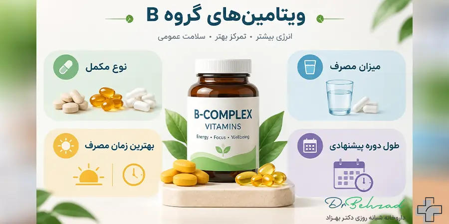 قرص ب کمپلکس هر چند وقت یکبار باید مصرف شود؟ دوز مورد نیاز مصرف 1 هر چند روز یکبار قرص ب کمپلکس را استفاده کنیم
